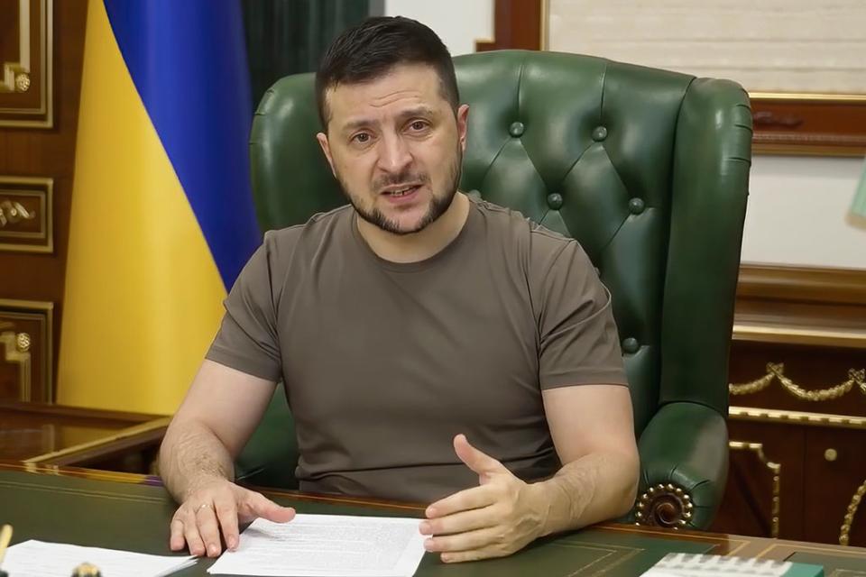 Volodymyr Zelensky: crowdfunding has proven a successful way of getting much-needed funds flowing into the military coffers. (AP)