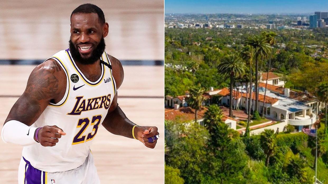 LeBron James acaba de desembolsar 51 millones de dólares australianos por una mansión en Beverly Hills. Imagen: Getty/TMZ