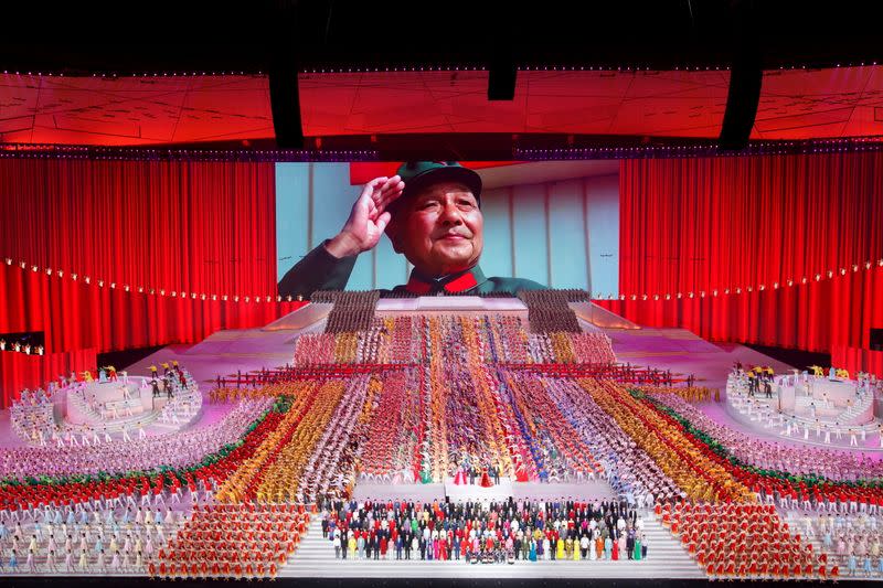 FILE PHOTO: Show commemorating the 100th anniversary of the founding of the Communist Party of China, in Beijing