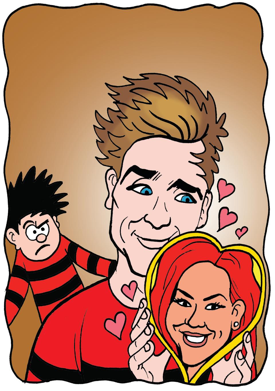 His girlfriend Dianne Buswell features (Beano/PA)