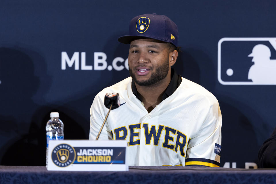 Jackson Churio。(Photo by Casey Gower/MLB Photos via Getty Images)