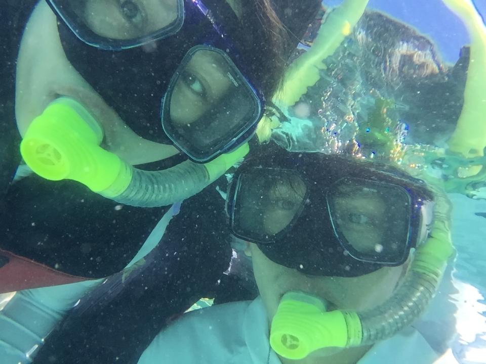 ▲考上水肺潛水和自由潛水證照的邵翔希望有機會能再去帛琉潛水。