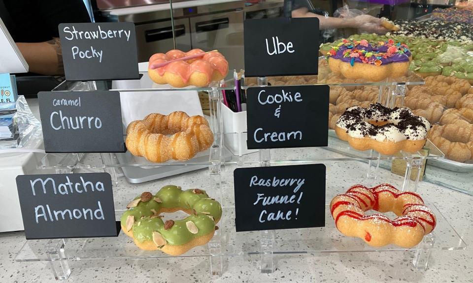 Mochinut, a Los Angeles-based bakery and cafe now open in Jacksonville at 11757 Beach Blvd., features Mochi donuts, Korean hot dogs, Boba teas and more.