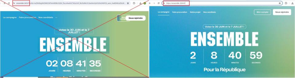 <span>Captures d'écran des sites réalisées le 28 juin</span>