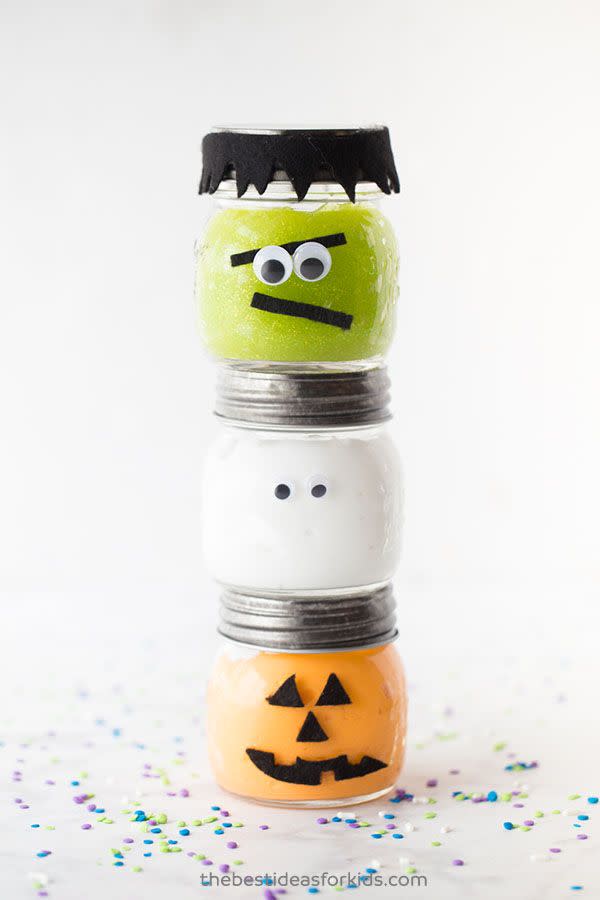 Halloween Slime Jars