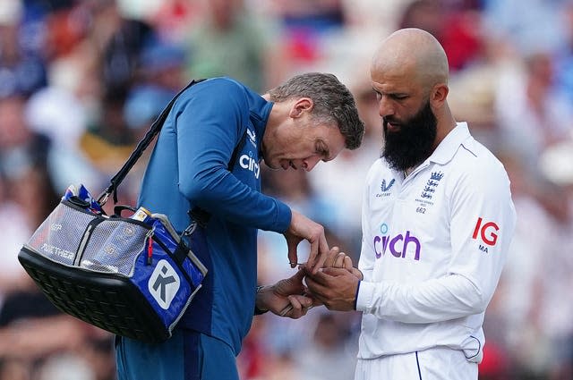 Moeen Ali&#39;s finger injury is being monitored ahead of the second Test.