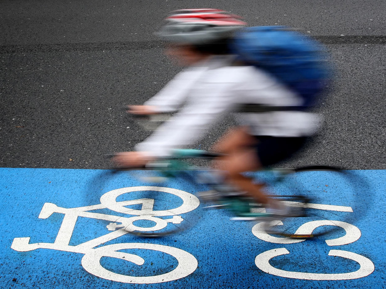 45 per cent of people support installing dedicated cycle lanes on all roads, the survey found: PA
