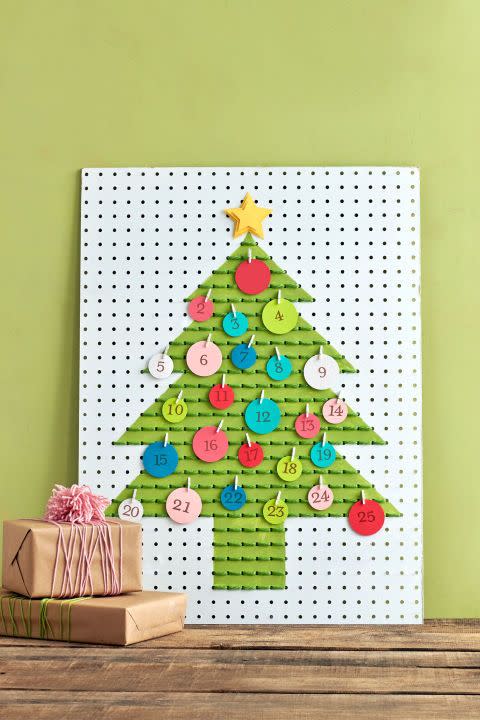 Pegboard Adventure Christmas Calendar