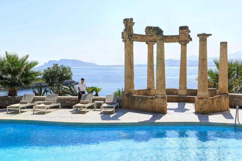 The pool at Villa Igeia, a Rocco Forte hotel. Rocco Forte was voted one of the best hotel brands in the world