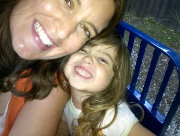"Ada and I on the train at the Santa Barbara Zoo a few months after Benjamin's stillbirth," the author writes. "Parenting my daughter helped me get out of bed in the morning as I mourned my son." <span class="copyright">Courtesy of Alana Sheeren</span>