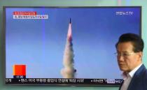 News of another North Korean missile launch -- like the one carried out on Sunday -- is common in South Korea, but some of the usually phlegmatic citizens of Seoul expressed nervousness over the latest test A man walks past a television showing a news report on North Korea's latest missile test of a Pukguksong-2, at a railway station in Seoul on May 22, 2017. North Korea on May 22 declared its medium-range Pukguksong-2 missile ready for deployment after a weekend test, the latest step in its quest to defy UN sanctions and develop an intercontinental rocket capable of striking US targets