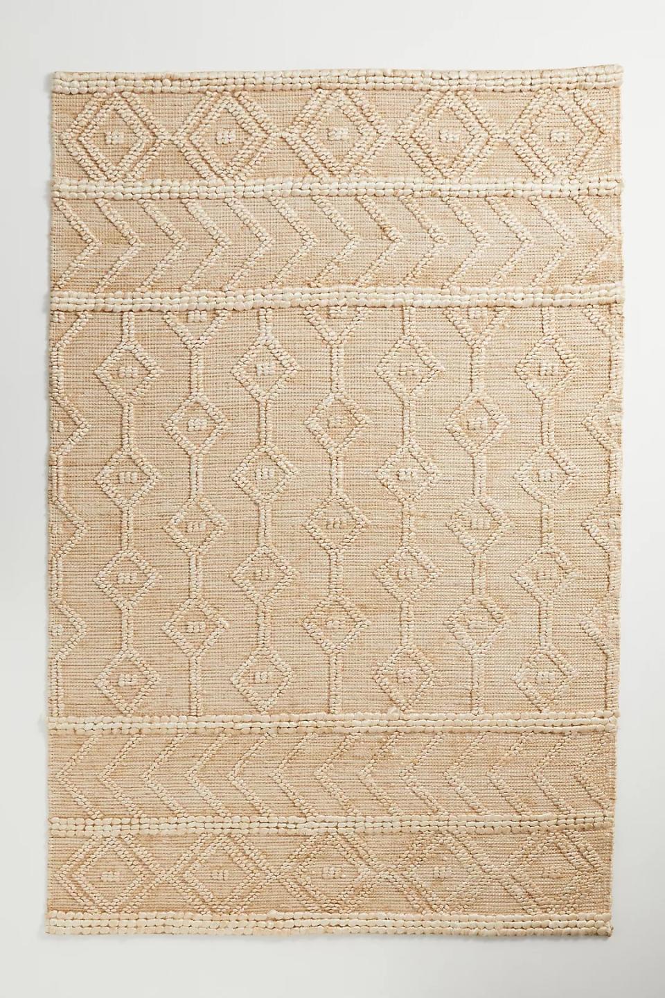 criss-cross jute rug