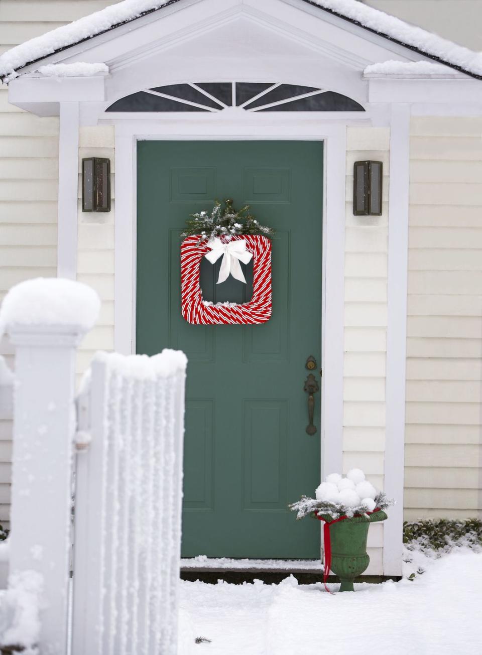 Striped Wreath