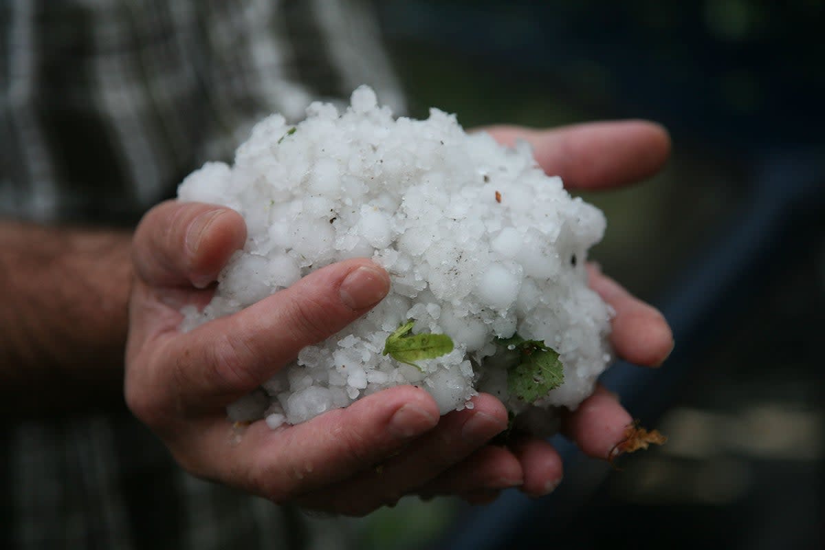 Representational image: Residents found hailstones the size of baseballs as they warned others in the area to be careful (Getty Images)
