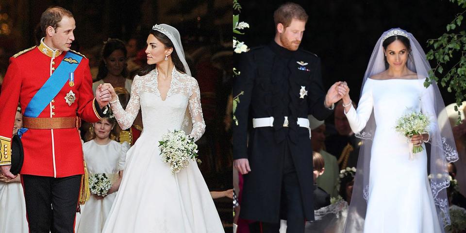 How Meghan Markle and Prince Harry's Wedding Compared to Kate Middleton and Prince William's