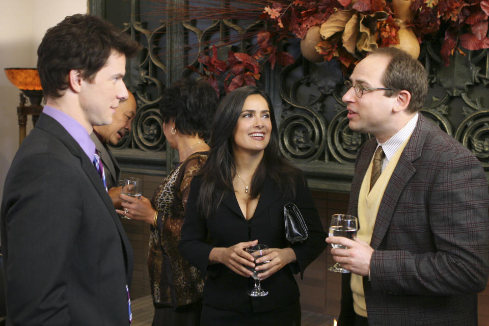 Salma in a scene with Eric Mabius as Daniel on the show