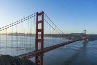 <p><a rel="nofollow noopener" href="https://www.tripadvisor.co.uk/Attraction_Review-g60713-d104675-Reviews-Golden_Gate_Bridge-San_Francisco_California.html" target="_blank" data-ylk="slk:What the reviewers said:;elm:context_link;itc:0;sec:content-canvas" class="link "><strong>What the reviewers said:</strong></a> 'Make sure you walk or ride a bike over it for the full experience! There are several look outs and each give a different prospective of the bridge and city.'</p><p><a rel="nofollow noopener" href="https://www.tripadvisor.co.uk/Hotels-g60713-San_Francisco_California-Hotels.html" target="_blank" data-ylk="slk:BOOK NOW;elm:context_link;itc:0;sec:content-canvas" class="link ">BOOK NOW</a></p>