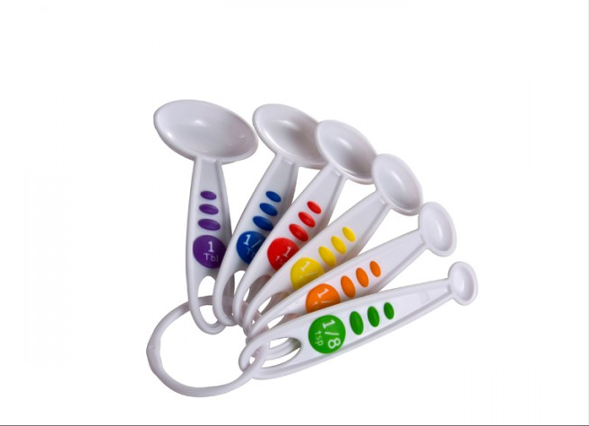 Colorful Measuring Spoons and Cups