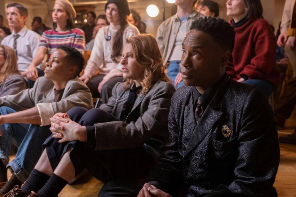 Sandra Bernhard with Danielle Cooper (left) and Billy Porter in Pose