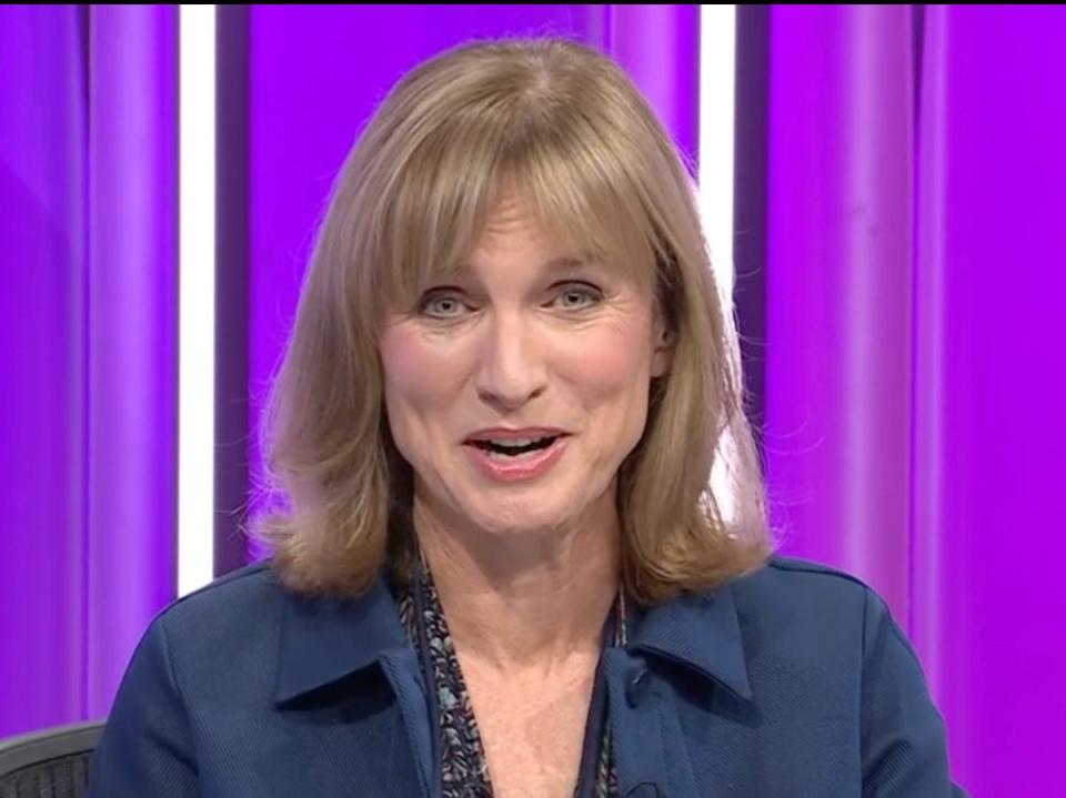 Fiona Bruce on ‘Question Time’ (BBC)