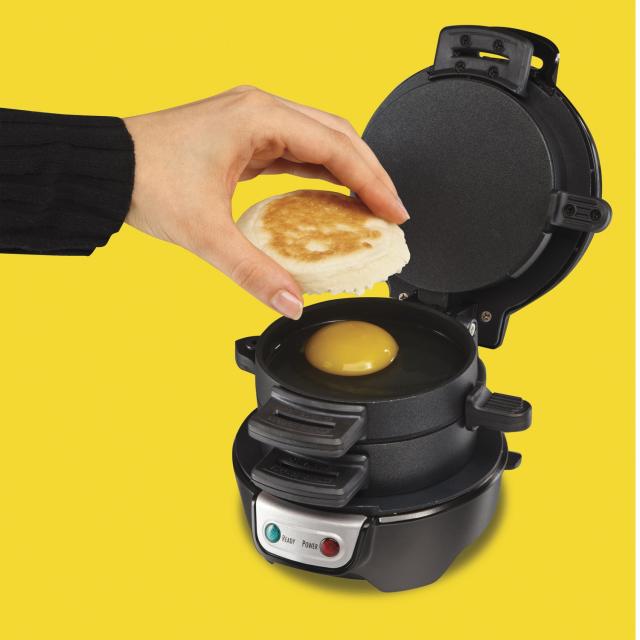 This Hamilton Beach Dual Breakfast Sandwich Maker will upgrade your  breakfast every day