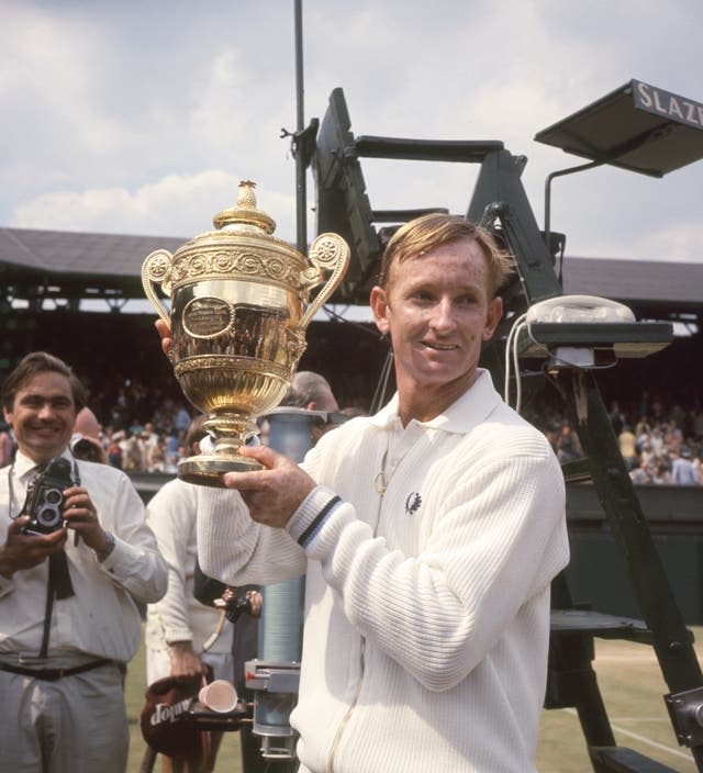 Tennis – 1968 Wimbledon Championships – Men’s Singles – Final – Rod Laver v Tony Roche – All England Lawn Tennis and Croquet Club in Wimbledon, London