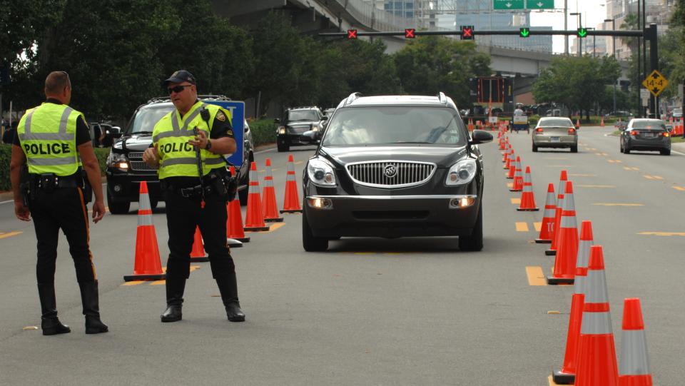 The Jaguars have a playoff game at the same time as events at other downtown Jacksonville venues. Fans should expect traffic delays.