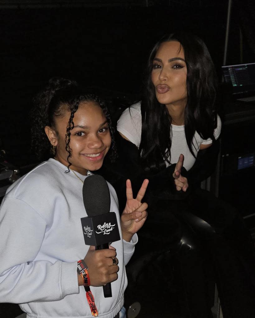 “She [Kim Kardashian] complimented me on my work and my craft too,” Guerra told the Post of Kim Kardashian praising her interview style. Her they are earlier this month at Rolling Loud music festival. jazzysworldtv/Instagram