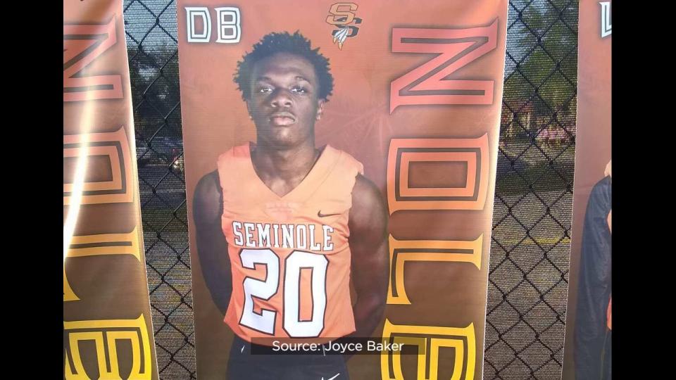 Family members say Jhavon McIntyre, 18, was shot three times at Seminole High on Wednesday.
