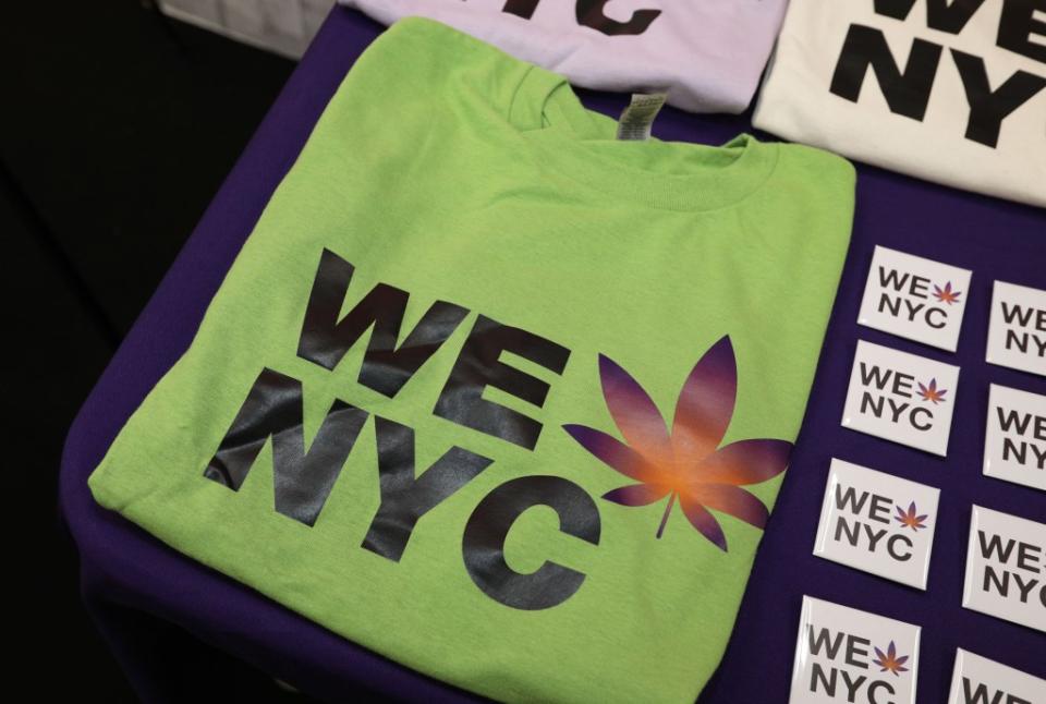 Mayor Adams urges New Yorkers to patronize the “legal” marijuana shops. BRIGITTE STELZER