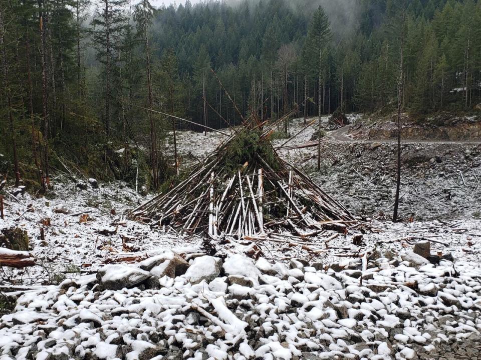 Residents say slash piles that remain in clear cut blocks on the northern Sechelt Pennisula pose a dangerous wildfire risk. 