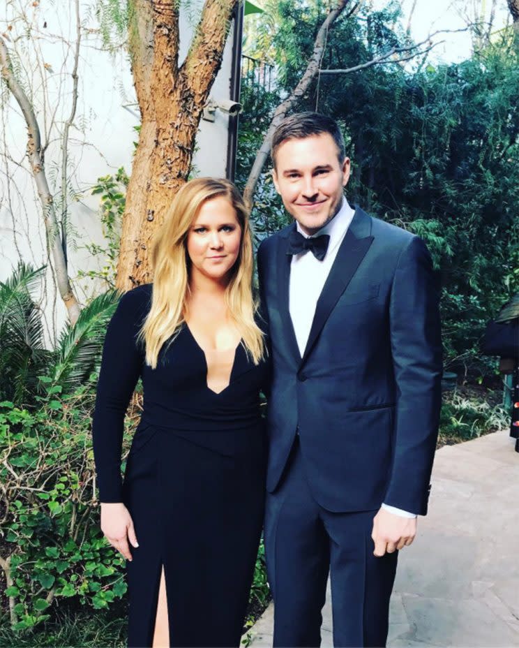 Amy Schumer and Ben Hanisch