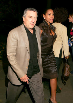 Robert De Niro and Grace Hightower at the New York premiere of Dreamworks' Shark Tale