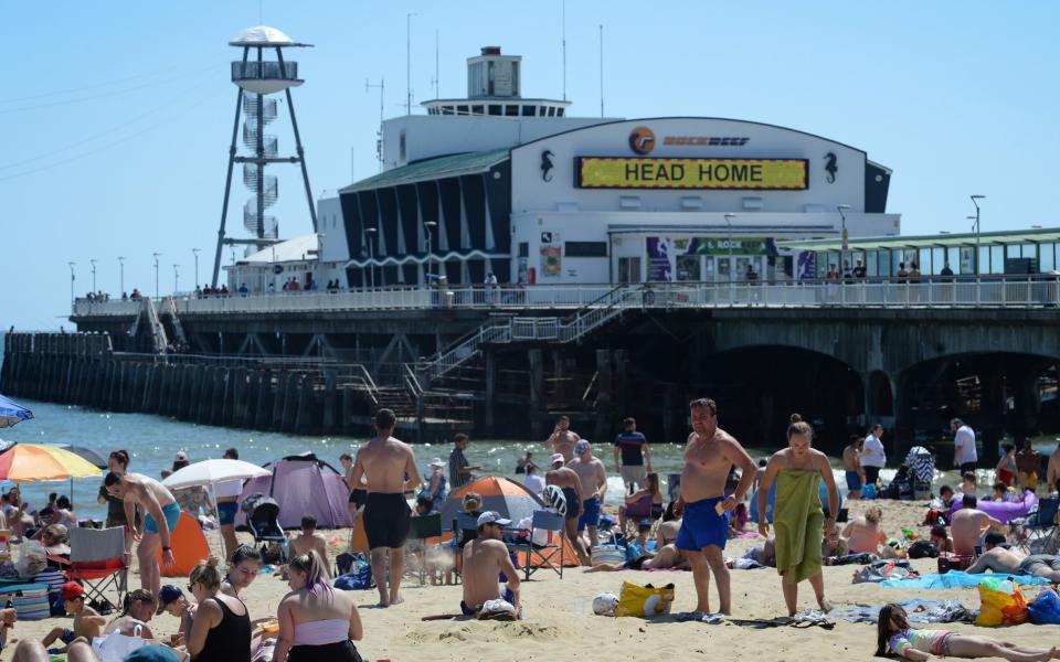 Bournemouth approached 'maximum capacity' as the Bank Holiday sun shone - Getty Images Europe 