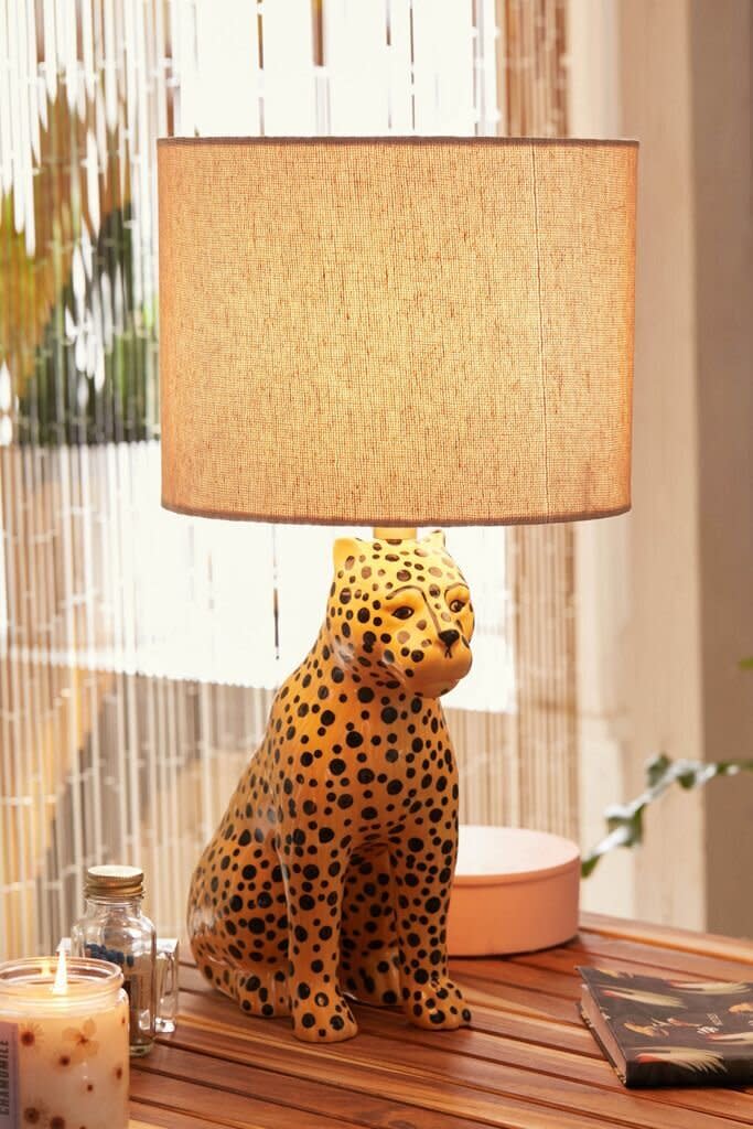 If you're still typing as the sun's settings, you'll need a great lamp. <a href="https://fave.co/3drpQYH" target="_blank" rel="noopener noreferrer">Find this one for $99 at Urban Outfitters</a>.&nbsp;If you're looking for something smaller, you can't go wrong with a <a href="https://fave.co/33HaLh8" target="_blank" rel="noopener noreferrer">salt lamp</a>.