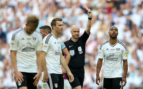 Odoi shown red card - Credit: PA