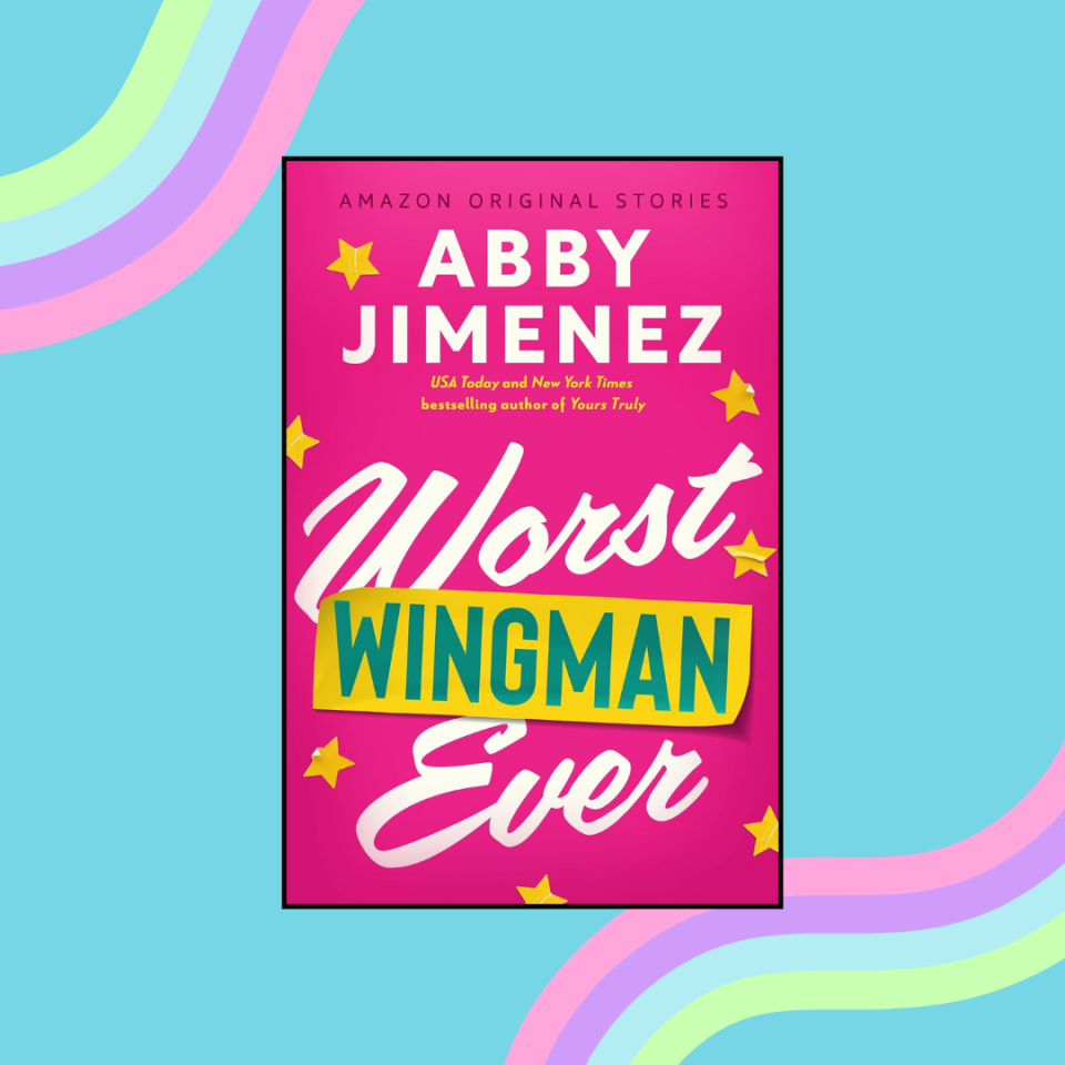 Book cover of "Worst Wingman Ever" by Abby Jimenez with bold title and stars