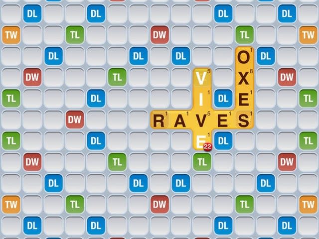 For a game of scrabble with friends, use the Words With Friends appWords with friends
