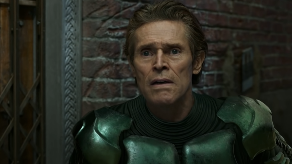  Willem Dafoe as the Green Goblin in Spider-Man: No Way Home. 