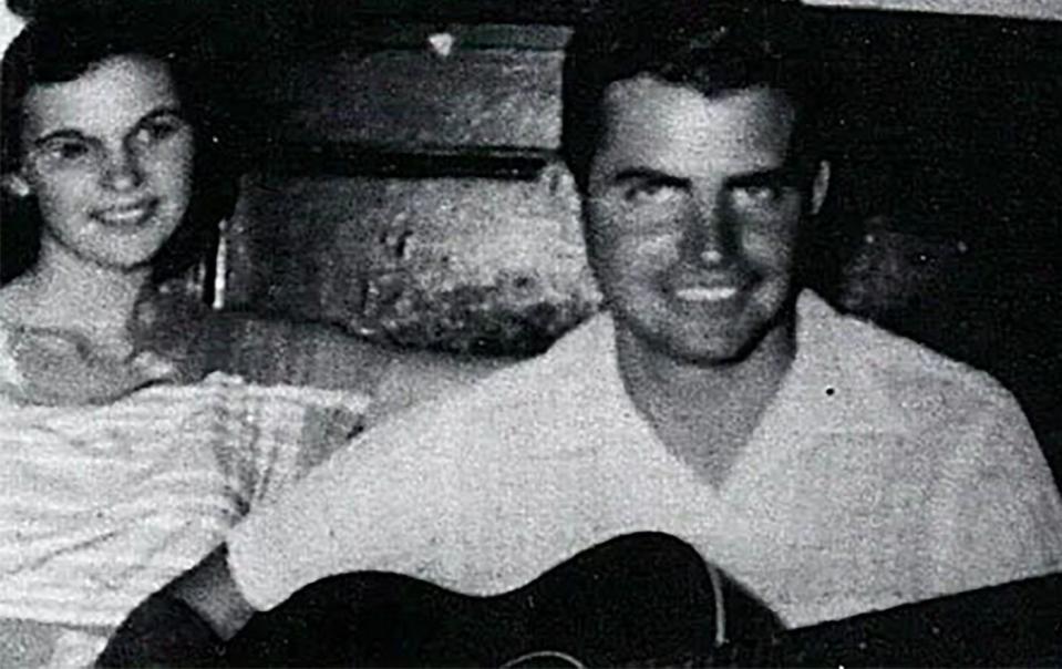 Ramona and Gary Tollett, circa 1956.