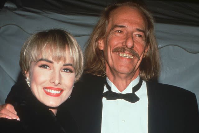 <p>Steve Allen/Liaison</p> CChynna Phillips and John Phillips at the 1991 Grammy Awards in New York City