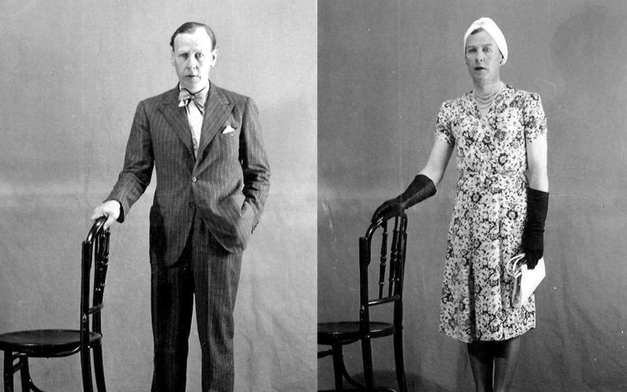 In full dress: Dudley Clarke was arrested in 1941, wearing women's clothes without a good explanation