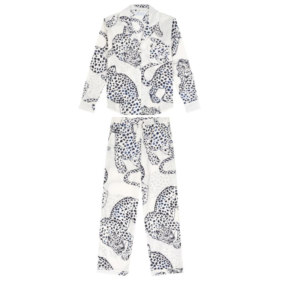 Jag Print Pyjama Set, £170.00 (Desmond & Dempsey)