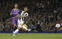 <p>Britain Soccer Football – Juventus v Real Madrid – UEFA Champions League Final – The National Stadium of Wales, Cardiff – June 3, 2017 Juventus’ Miralem Pjanic shoots at goal Reuters / Carl Recine Livepic </p>