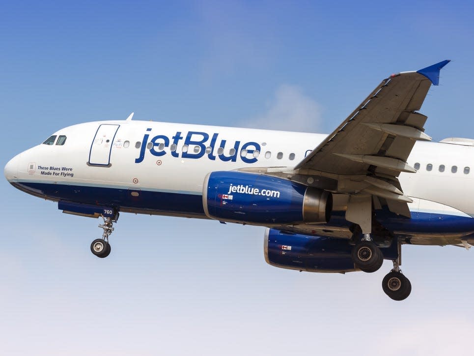 JetBlue A320 aircraft.