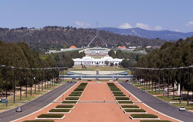 We went on a weekend trip to Canberra with the dog. Photo: Getty