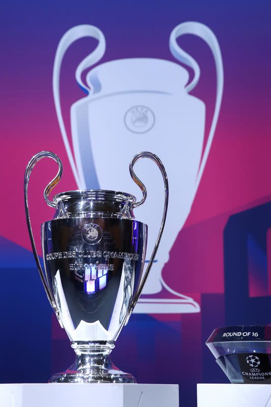 FILE PHOTO: Champions League - Round of 16 draw