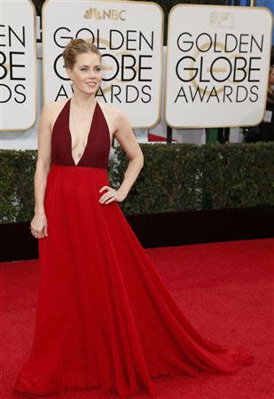 Actress Amy Adams arrives at the 71st annual Golden Globe Awards in Beverly Hills, California January 12, 2014. REUTERS/Danny Moloshok