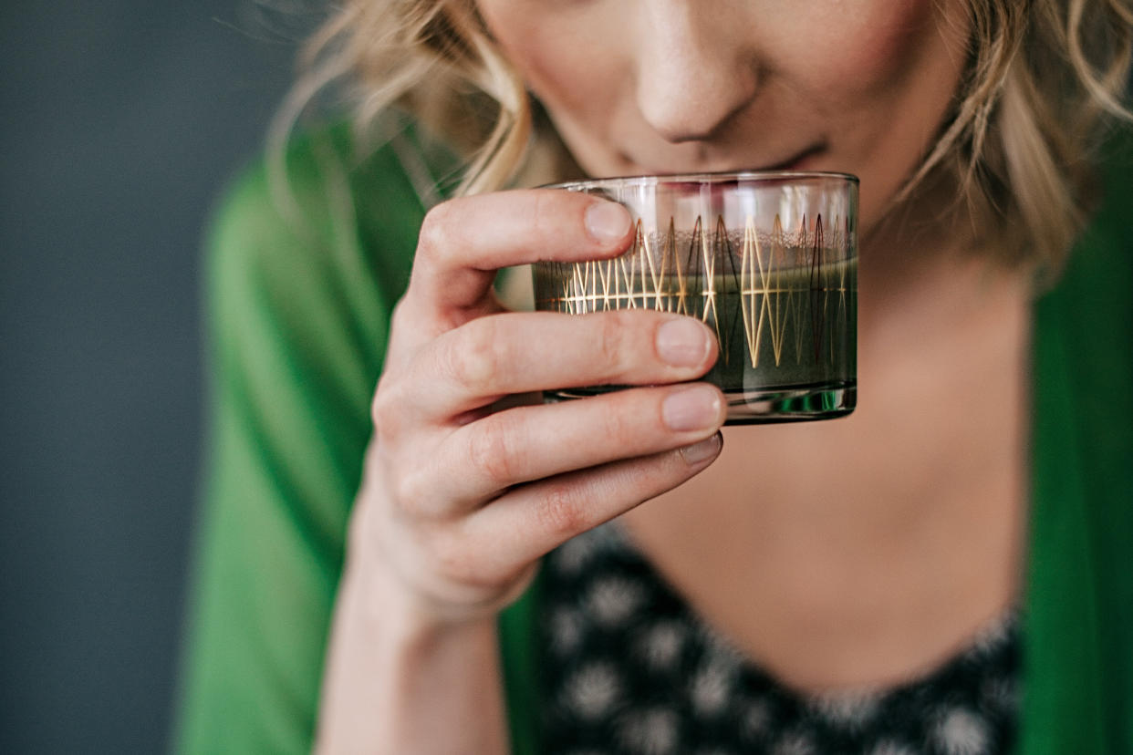 Liquid chlorophyll is taking off once again on social media. Are there real health benefits, or is it just a bunch of B.S.? (Photo: knape via Getty Images)
