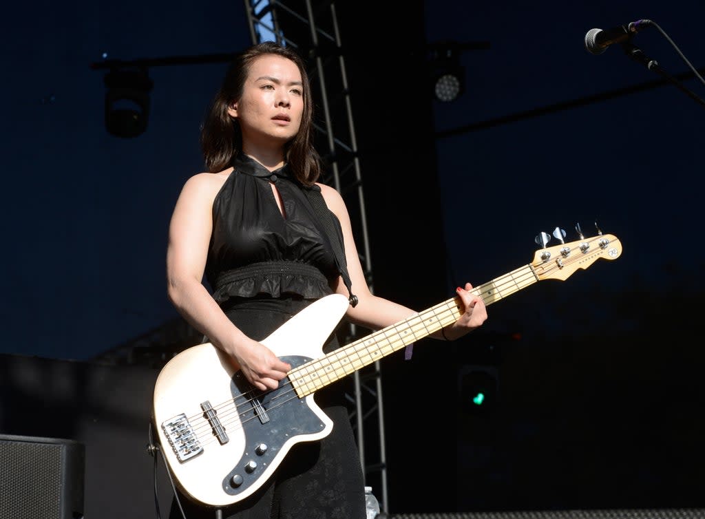 Mitski has asked fans to think about spending less time on their phones while at live shows (Getty)
